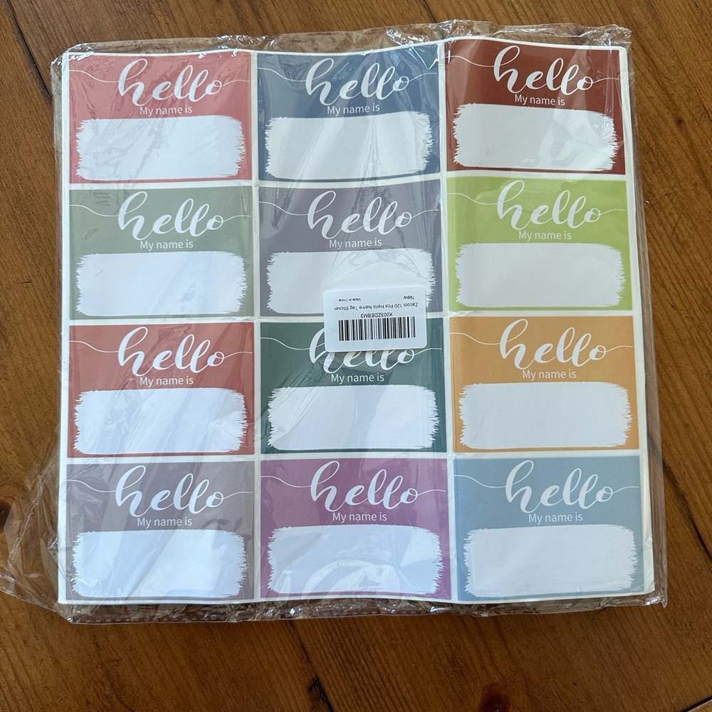 Pack of Birth announcement stickers